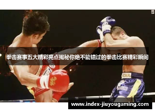 拳击赛事五大精彩亮点揭秘你绝不能错过的拳击比赛精彩瞬间